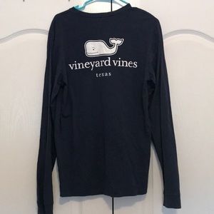Vineyard Vines long sleeve UNISEX SOFT navy tee